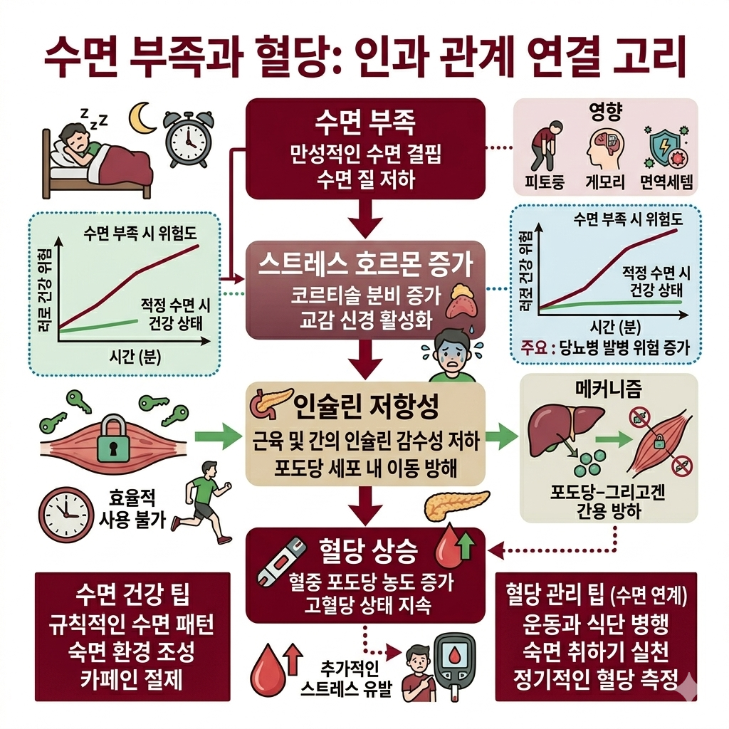 수면 부족 혈당 상승 인슐린 저항성 당뇨병 예방